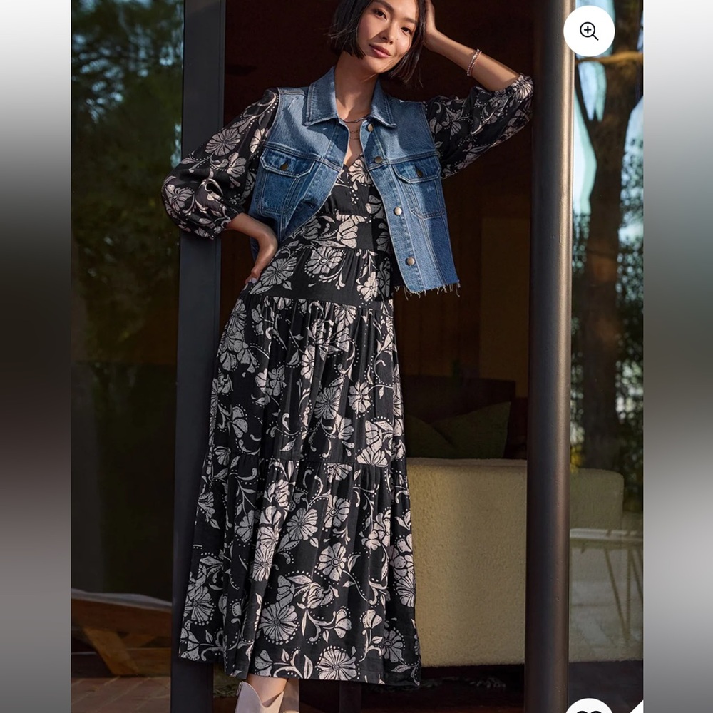Z Supply Ariana Floral MIDI Dress